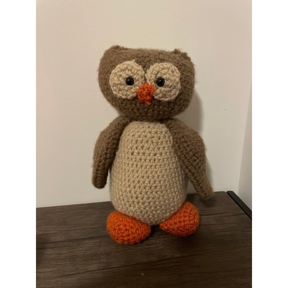 Handmade Crochet Amigurumi Owl Plushie Stuffed Animal